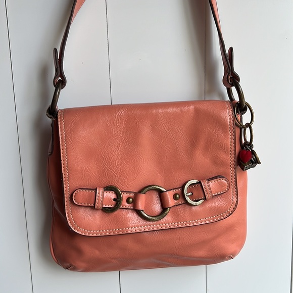 Nine West Shoulder Bag Purse Peach - Picture 4 of 16